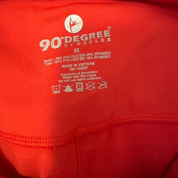 90 Degree by Reflex red leggings size M - Picture 4 of 5
